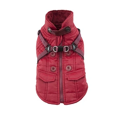 Image of Puppia PAQD VT1463 Wilkes Winter Coat, XL, Red