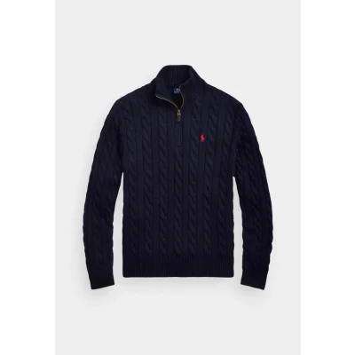 Image of Polo Ralph Lauren Cable KNIT WOOL Cashmere Jumper Jumper, Men&#039;s, Size: XL, Hunter navy