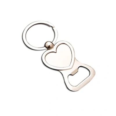 Image of ARFUKA Bottle Opener Keyring Portable Beer Key Chain Keychain Beverage Ring for Men, Women Silver