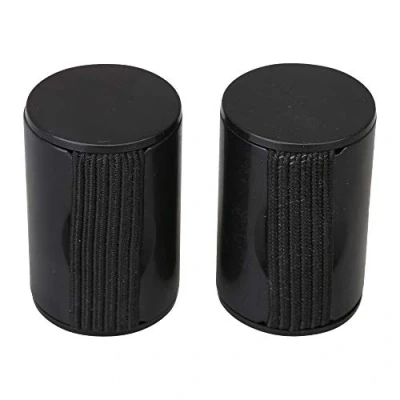 Image of BQLZR Black Finger Train Rhythm Sand Shaker Music Ring For Ukulele Guitar Bongo Cajon Pack of 2