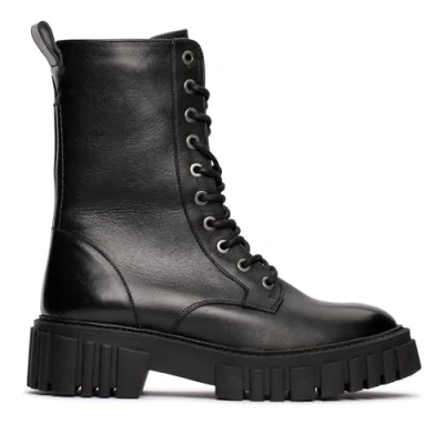 Image of Page Lace Leather Women&#039;s Ankle Boots