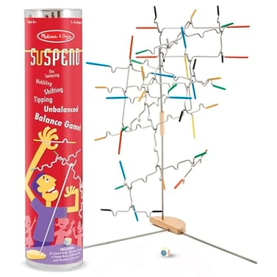Image of Melissa &amp; Doug Suspend Family Games for Kids and Adults Stacking Tower Balancing Toy Board Game Activity Gifts Outdoor Travel 8 12 8+ Year Olds