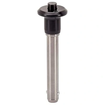 Image of Halder 22340.0225 Ball Locking Pin, Black, D1 = 6 mm/Length 25 mm/Stainless Steel 1.4305