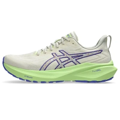 Image of Asics GT2000 13 Road running shoes, Men&#039;s, Size: 9, Nature bathing/lime green Textile/synthetics