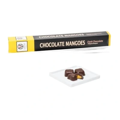 Image of COCOA MONSTER Dark Chocolate Mango Bites 170g/Sweet Dried Covered Fruit Snack with Chocolate, Vegan Friendly