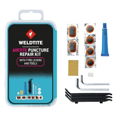 Image of WELDTITE Airtite Bike Tyre Puncture Repair Kit for Inner Tubes