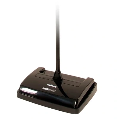 Image of Ewbank 525 Manual Floor and Carpet Sweeper, Lightweight Speedsweep Cleaner with Low Profile Body to Reach Under Furniture, Ridged rubberised tyres, Black
