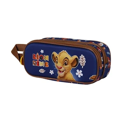 Image of Disney Lion King Little Face 3D Double Pencil Case, Blue, 22 x 9.5 cm