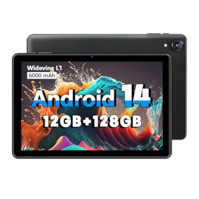 Image of Hasskya Android Tablet High Performance, 12GB RAM 128GB ROM, 10 Inch Tablets with 1280 * 800 IPS HD Touchscreen, Octa Core Processor, 1TB Expandable, Unisoc A523 CPU, Dual Camera