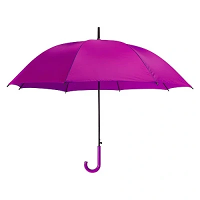Image of eBuyGB Plastic Crook Handle Bridal Wedding Folding Umbrella, 86 cm, Fuchsia