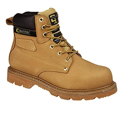 Image of Grafters M538N Unisex Safety Boots In Honey, Size: 11