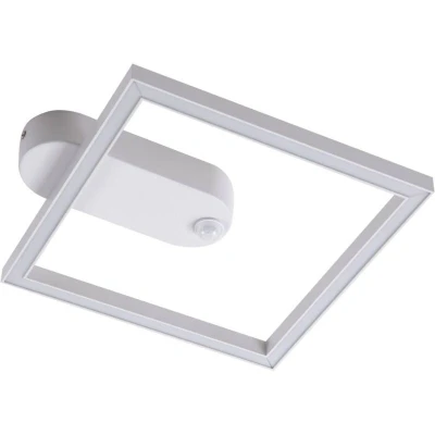 Image of Lindby LED ceiling light Yulla, white, motion detector