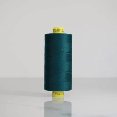 Image of Gutermann Mara 120 All Purpose Polyester Sewing Thread 1000m Spool, UV Resistant, Silky Shine, Tear &amp; Abrasion Resistant Perfect for Machines or Hand Sewing/Colour 870