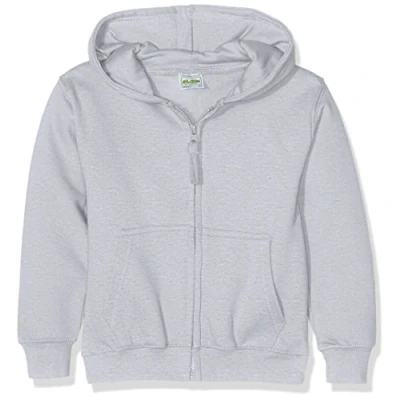 Image of AWDis Boy&#039;s Kids Zoodie Hoodie, Grey (Heather Grey), X Large