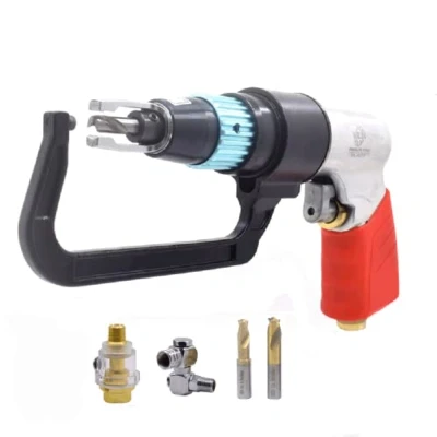 Image of Pneumatic Spot Weld Drill Positioning for Remover Dent Fix W/Hook Drills 5/16 1/4 Inch Bits Car Welding Sheet Metal Steel Panel Repair