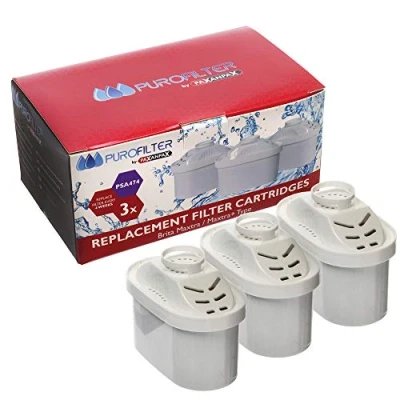 Image of Paxanpax PSA474 Compatible Water Filter Cartridges For Brita, Bosch, Laica, Aquafor, Dafi Maxtra/Maxtra+ (Pack of 3)