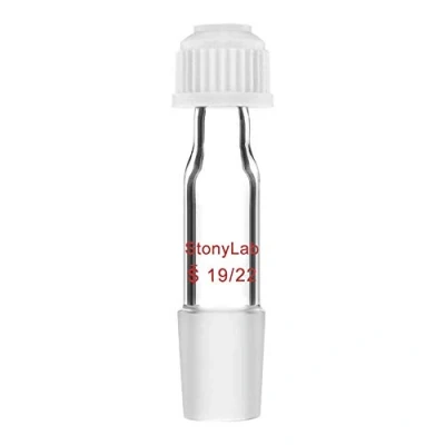 Image of StonyLab Thermometer Inlet Adapter with 19/22 Inner Joint, 80mm Height, For Distillation Apparatus