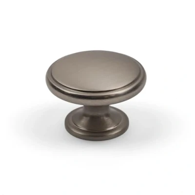 Image of 38mm Brushed Nickel Cabinet Knob Kitchen Cupboard Door Drawer Pull Furniture Replacement Upcycle
