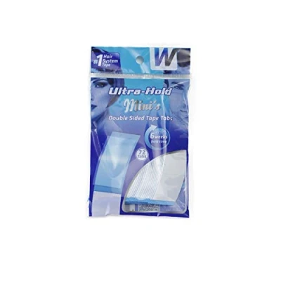 Image of Walker Tape 72 Tabs Mini Strips Ultra Hold Minis Adhesive Double Sided for Lace Wigs &amp; Toupees