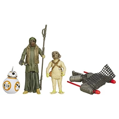 Image of STAR WARS The Force Awakens 3.75 Inch Desert Mission BB 8 and Unkar&#039;s Thug Figure (Pack of 3)