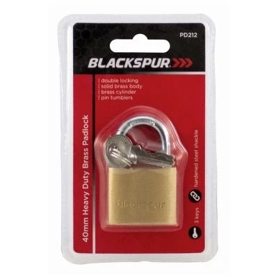 Image of 4cm Heavy Duty Brass Padlock By Blackspur