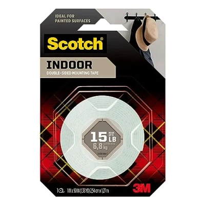 Image of Scotch Indoor Mounting Tape, Heavy Duty 1&#039;&#039; x 50&#039;&#039; 1 ea