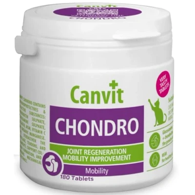 Image of Canvit Joint Supplements for Cat with Glucosamine and Chondroitin High Strength Health Supplies Vitamins Care Senior Hip &amp; 180 Tablets