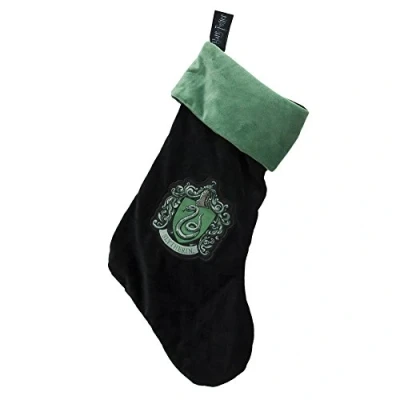 Image of Groovy Uk Christmas Stocking, Polyester, Black/Green, One Size