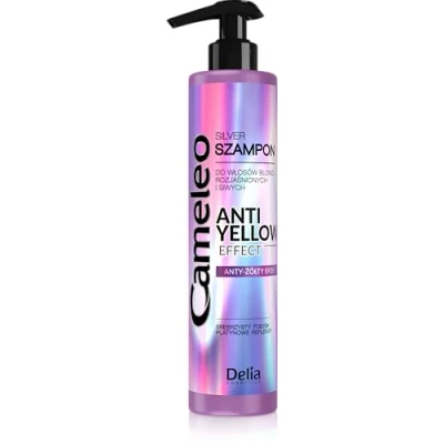 Image of Cameleo Silver Shampoo No Yellow Effect For Blonde, Grey, Bleached Hair Platinum Reflections, Purple Brightening, Care 250ml