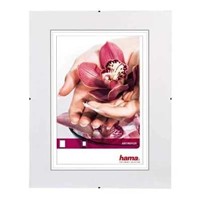 Image of Hama &quot;Clip Fix&quot; Frameless Picture Holder, anti reflection glass, 10,5 x 15 cm