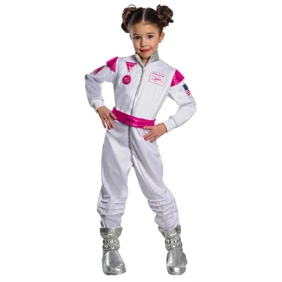 Image of Rubie&#039;s 700977L000 Barbie Astronaut Costume, Girls, Multi, Large