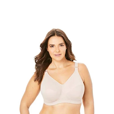 Image of Goddess Women&#039;s Celeste Wireless Soft Cup Comfort Bra Full Coverage, Fawn, 38K