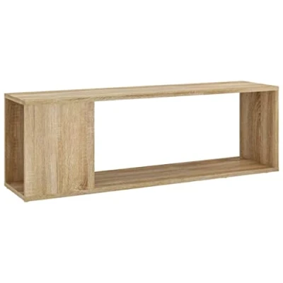 Image of vidaXL TV Cabinet Home Living Room Furniture Units Stand Book Plasma Hifi Stereo Side Entertainment Centre Chipboard Sonoma Oak