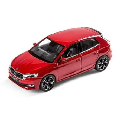 Image of Skoda 6VA099300F3P Fabia A07 Model Car 1:43 Miniature Velvet Red
