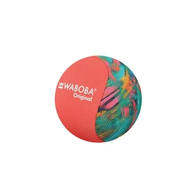 Image of Waboba Water Bouncing Ball The Original Skip for Ocean, Lake &amp; Pool Toy Endless Summer Fun Durable, Soft Gel Core Easy Skipping Perfect Kids Adults Neon Abstract
