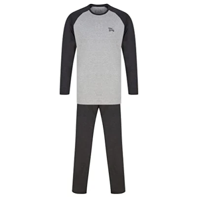 Image of Tokyo Laundry Mens Tudor Pyjama Set with Bottoms &amp; Long Sleeved Top