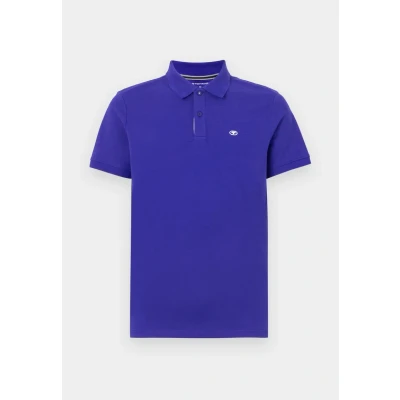 Image of TOM Tailor Basic WITH Contrast Polo shirt, Men&#039;s, Size: Medium, Crest blue