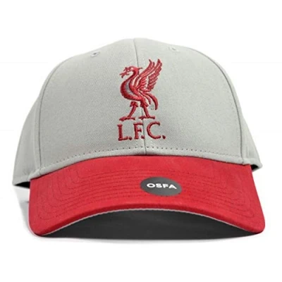 Image of Liverpool FC Mass Two Tone Grey Red Strapback Cap