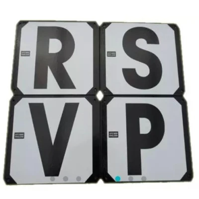 Image of Dressage Arena Letters Metal backed with screwholes (Pack of 4 (RSVP))