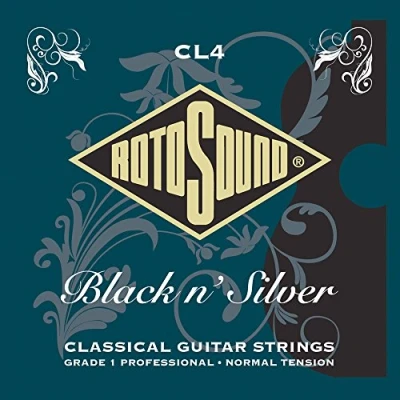 Image of Rotosound CL4 Black and Silver Classical Set