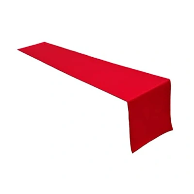 Image of Lemos Home Table Runner, Linen Made from 100% Cotton, Concept Collection, Choice of Colours and Sizes (Table Runner 40 x 200 cm, Red)