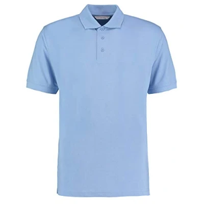 Image of Kustom Kit Unisex Comfort Finish Klassic Polo Shirt Light Blue XL