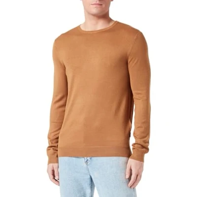 Image of ONLY &amp; SONS Men&#039;s Onswyler Life Reg 14 Ls Crew Knit Noos Jumper, Rubber, S