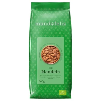 Image of Mundo Feliz Organic Whole Almonds 2 x 500 g