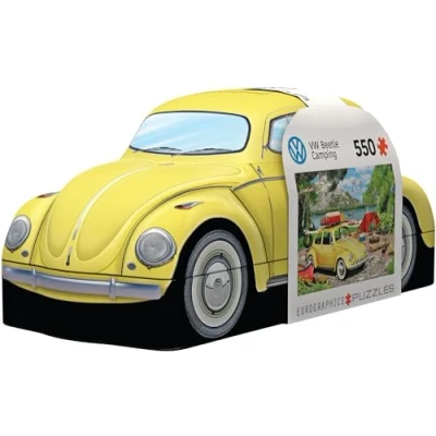 Image of Eurographics 8551 5691 VW Beetle Camping Tin Puzzle, Various, 33 x 48 cm