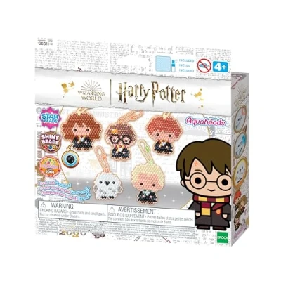 Image of Aquabeads 35011 Harry Potter Keychain Craft Kit, Multicolor