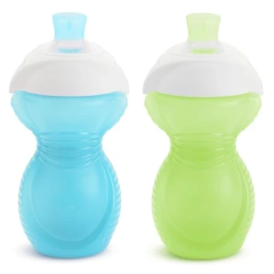 Image of Munchkin Click Lock Bite Proof Sippy Cup, Blue/Green, 9 Ounce, 2 Count