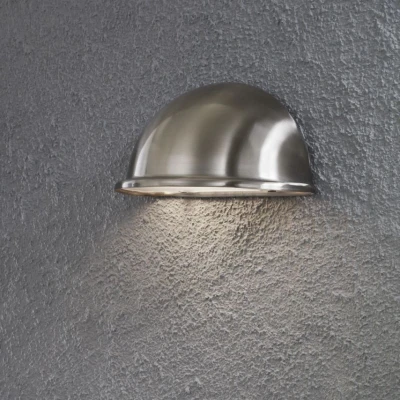 Image of Konstsmide Torino outdoor wall light E14, stainless steel