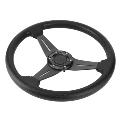 Image of Tbest Steering Wheel,350mm/14in Racing Car Drifting Wheel Replacement Universal Modified Accessory(black)