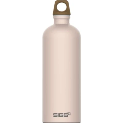 Image of SIGG Aluminium Water Bottle Traveller MyPlanet Pink Climate Neutral Certified Suitable For Carbonated Beverages Leakproof Lightweight BPA Free 1 L, Journey